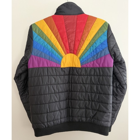 Aviator Nation Jackets & Blazers - Aviator Nation Sunburst Puffer Jacket Black Women's Size Large